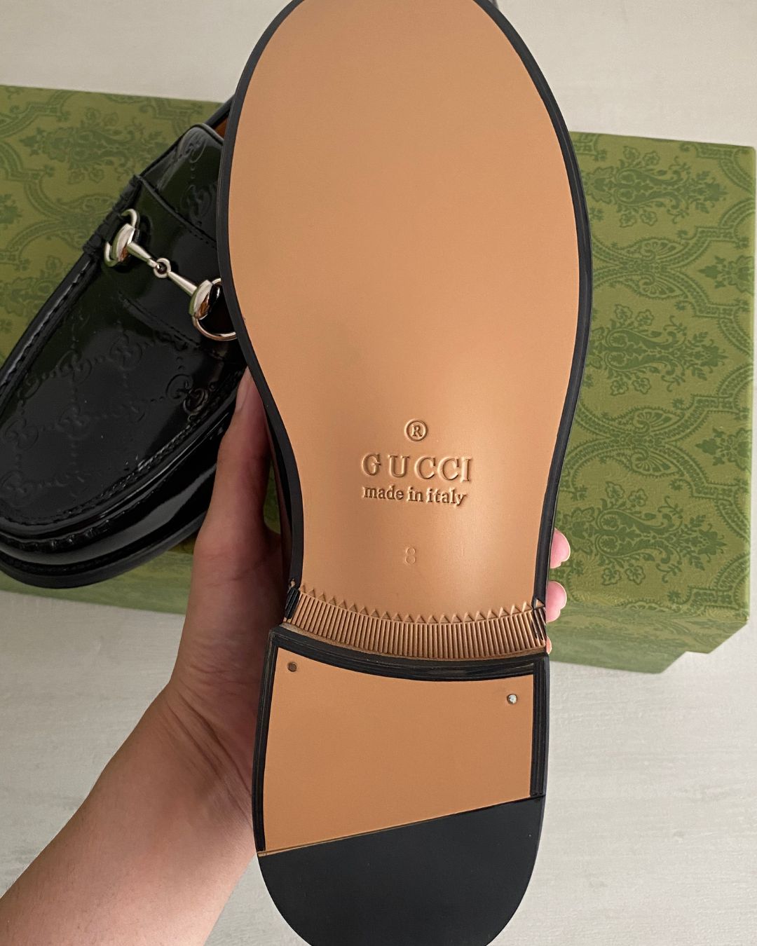 Gucci Black Horsebit Leather Loafers